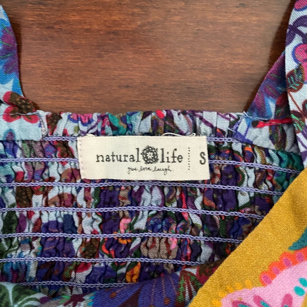 NATURAL LIFE Yellow Floral Embroidered Tank Top - Picture 6 of 7